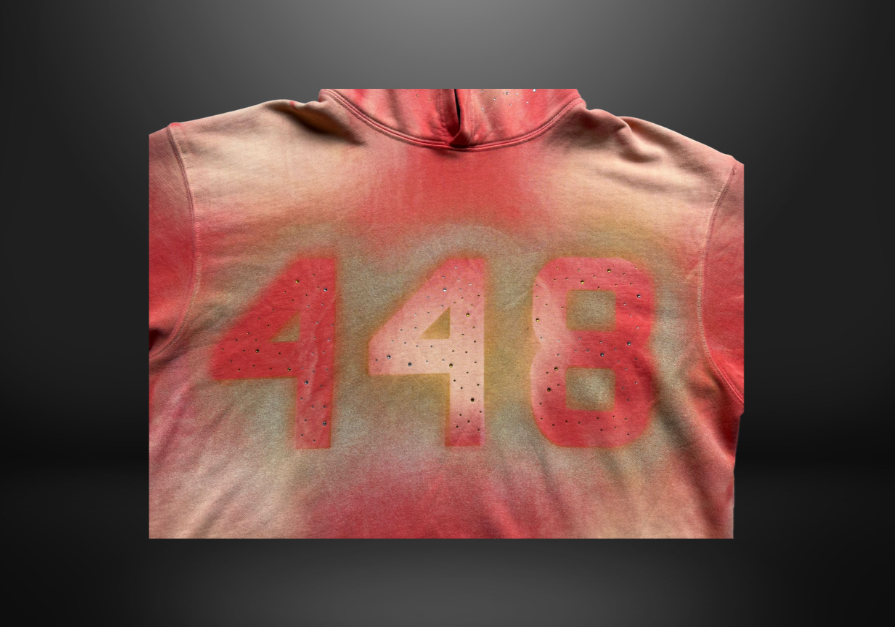 Candyland Exoticz “448 Statement” Hoodie - Red/Orange Gradient