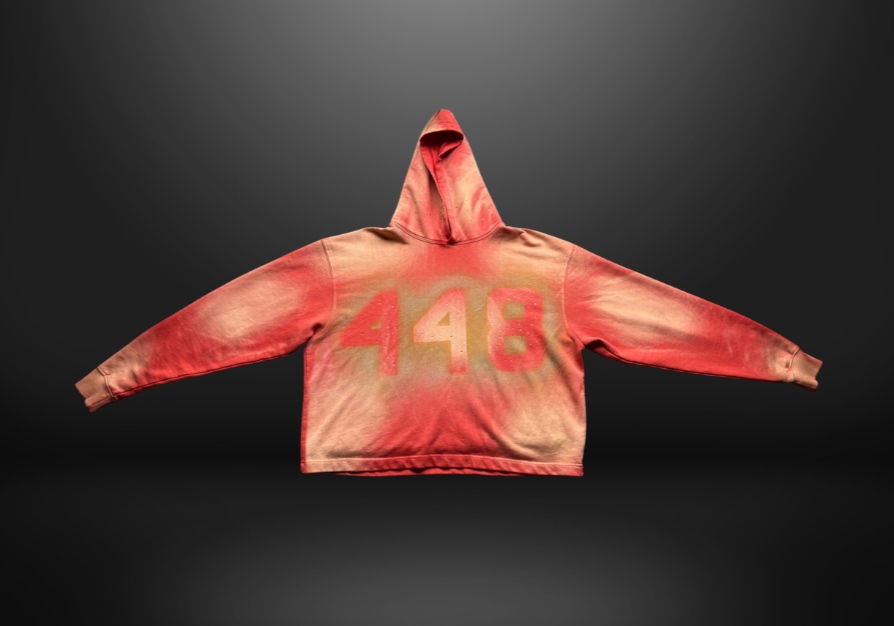 Candyland Exoticz “448 Statement” Hoodie - Red/Orange Gradient