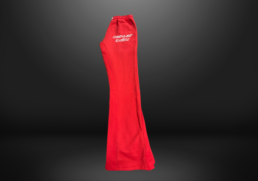 Candyland Exoticz “Essential Script” Pants - Red