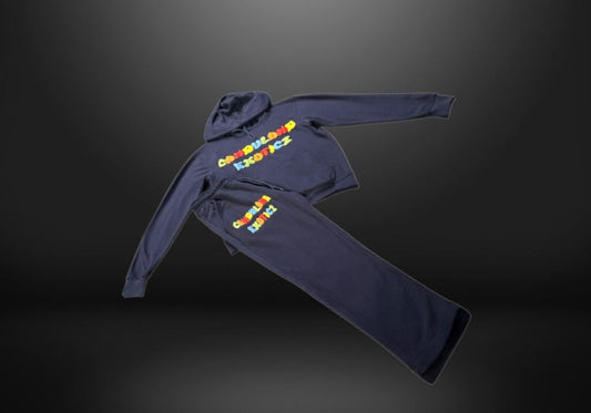 Candyland Exoticz “Vibrant Logo” Tracksuit - Navy Blue